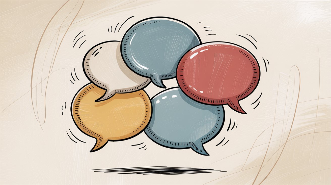 AI chatbot interface showing conversation flow with messaging bubbles and automated responses