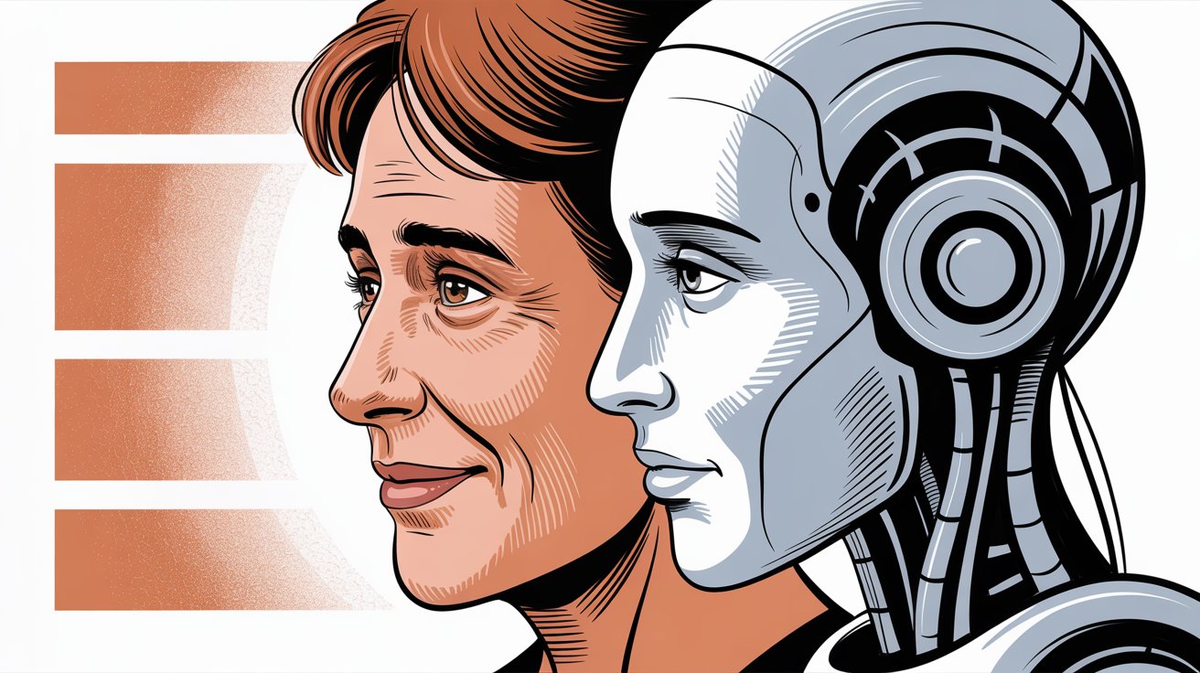 Comparison of authentic human communication versus robotic corporate language in customer service