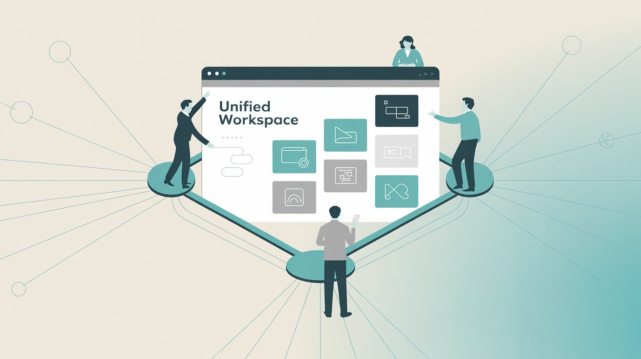 Unified agent workspace connecting multiple support channels with integrated communication tools for seamless omnichannel service