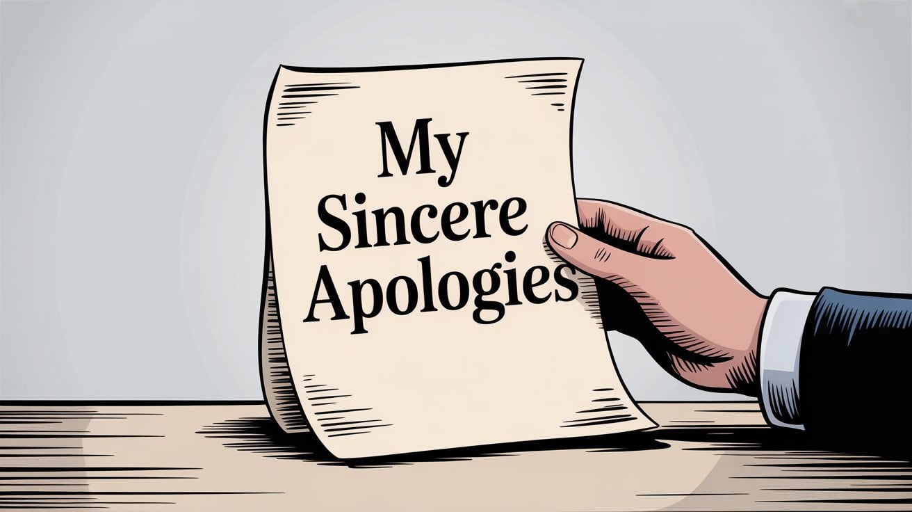 Professional apology and problem resolution in customer service