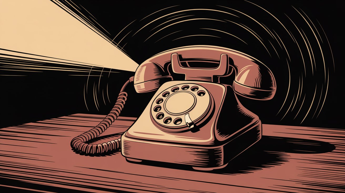 Emergency after-hours phone call being handled by AI service